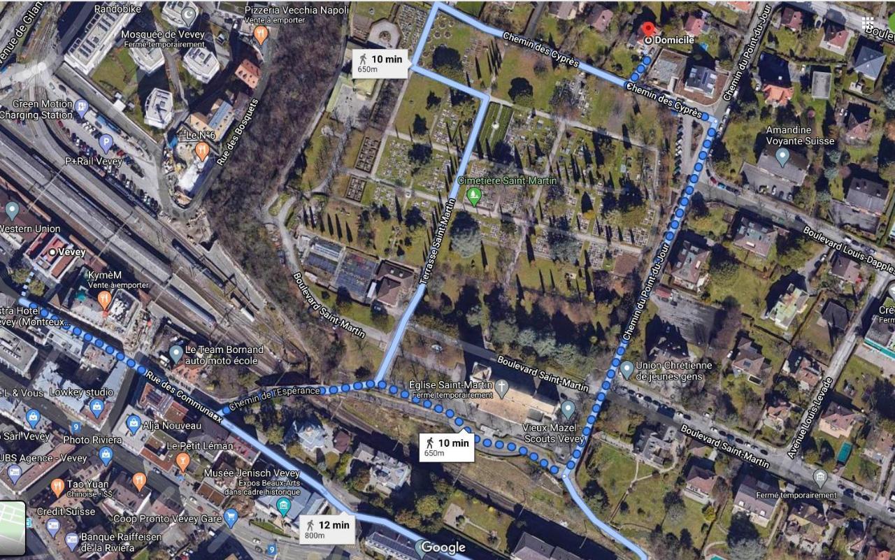 Apartmán Les Cypres Vevey Exteriér fotografie