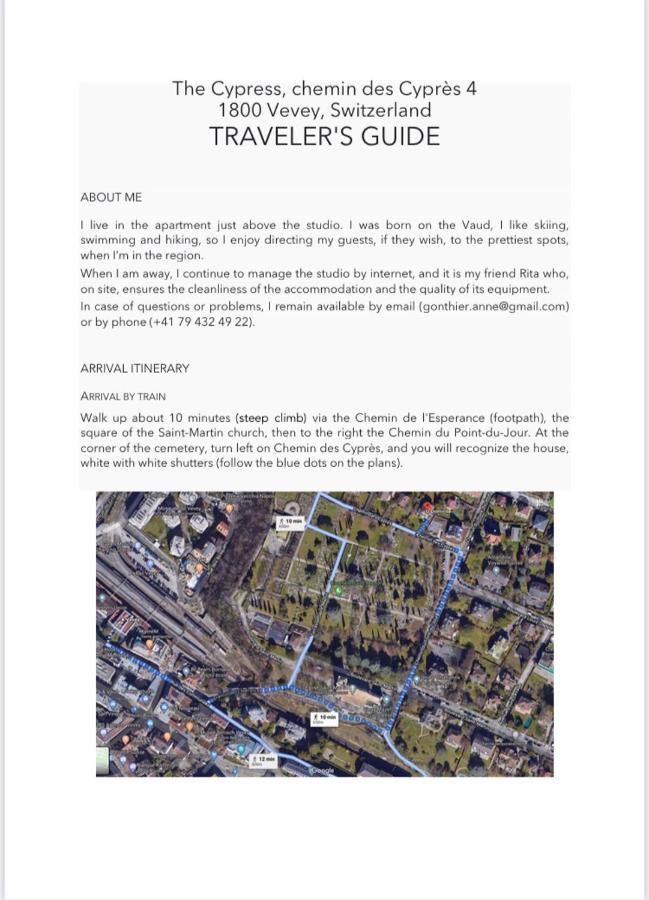 Apartmán Les Cypres Vevey Exteriér fotografie